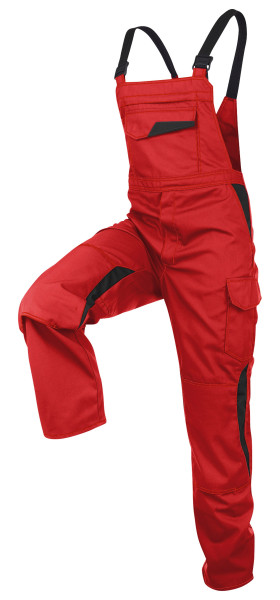 KÜBLER VITA mix Latzhose mittelrot/schwarz, 3L475365