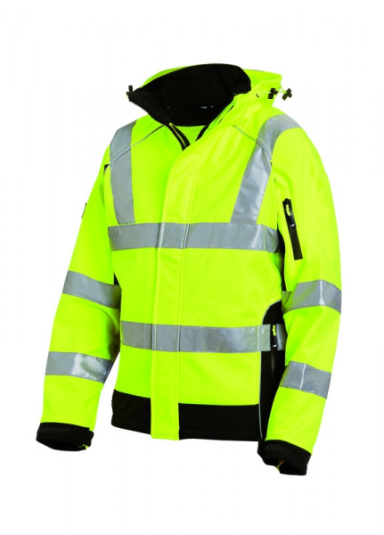 FHB FELIX Warnschutz-Softshell-Jacke EN 20471-3