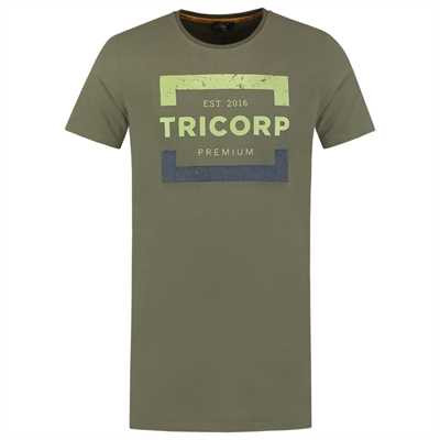 TRICORP, T-Shirt Premium Herren Lang, Army, 104001