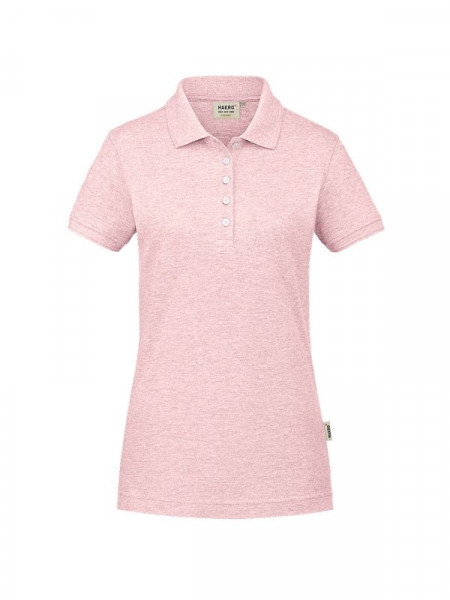 Hakro Damen-Poloshirt GOTS-Organic rosa meliert 0231-327