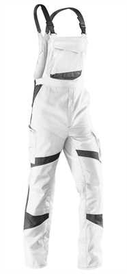 KÜBLER ACTIVIQ Latzhose weiß/anthrazit, 32505365